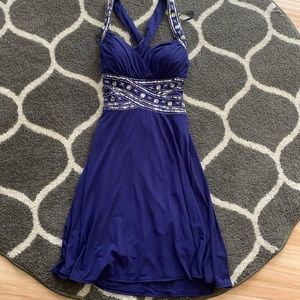Formal cross back dress
